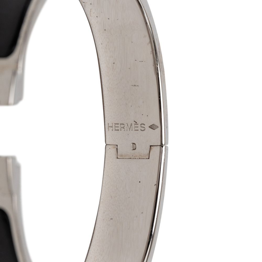 Pre-Loved Hermes Narrow Enamel Clic H Bracelet PM - Picture 4 of 6